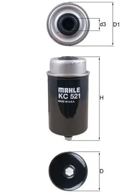 Топливный фильтр KC521 MAHLE оригинал - изображение 1