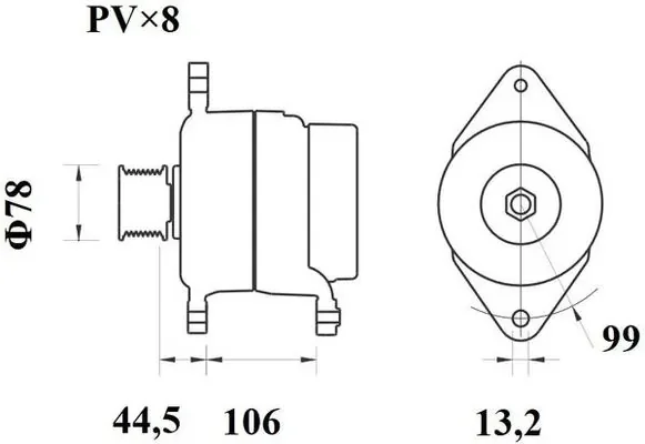 Генератор MG817 MAHLE оригинал - миниатюра 2