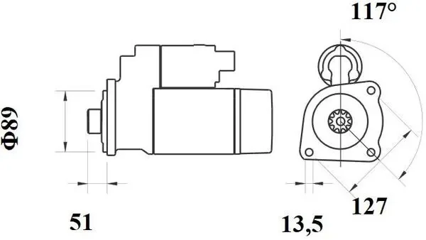 Стартер MS775 MAHLE оригинал - миниатюра 4