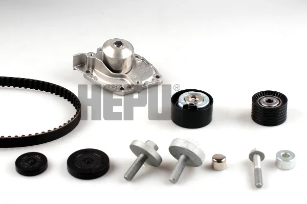 Водяной насос + комплект зубчатого ремня PK09550 HEPU - изображение 1