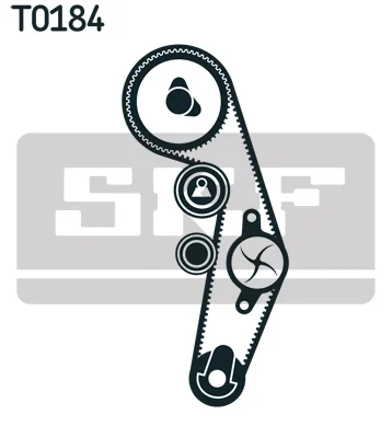 Водяной насос + комплект зубчатого ремня VKMC012502 SKF - миниатюра 2