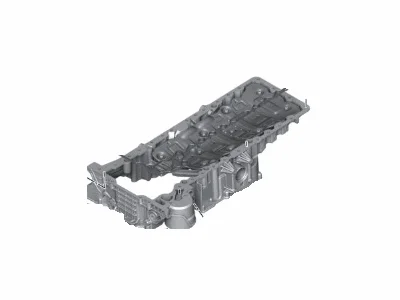G11/g12 760i нижняя прокладка масляного картера 11138623613 BMW - миниатюра 2