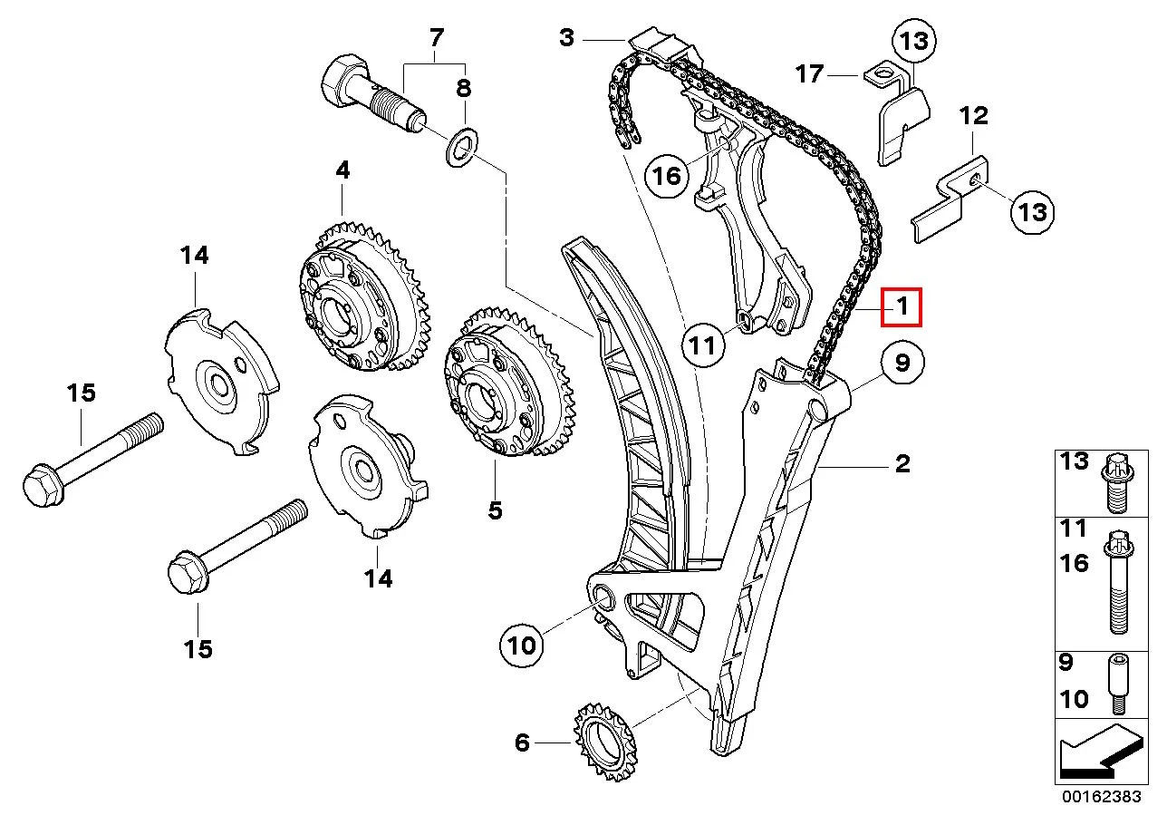 Цепь грм 11348649768 BMW оригинал - изображение 1