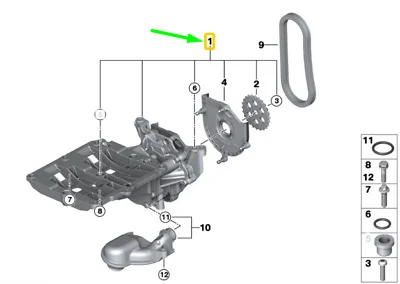 N47s1 масляный насос 11418511459 BMW оригинал - миниатюра 2