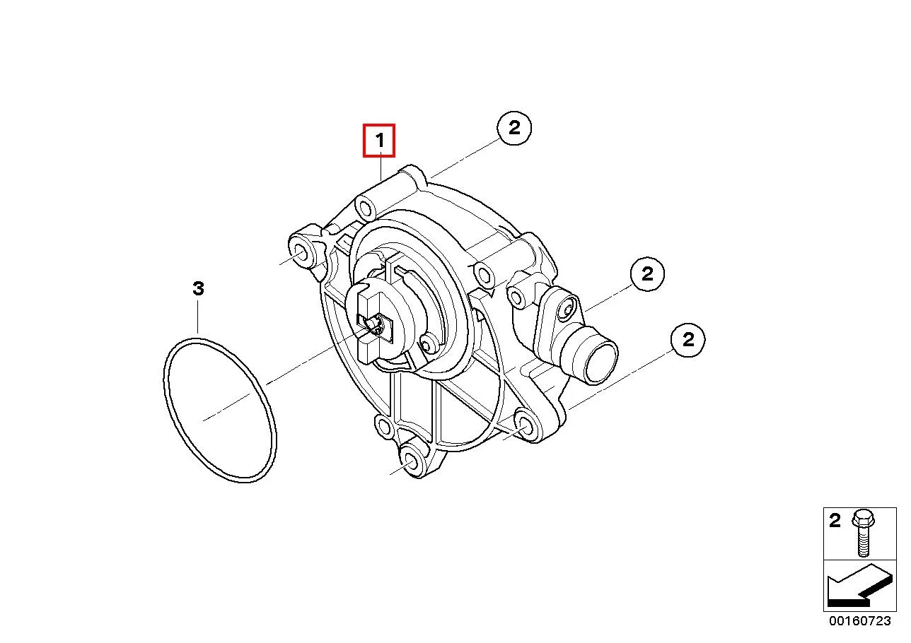 Вакуумный насос n43 11667547024 BMW оригинал - изображение 1