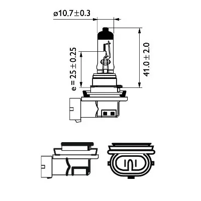 Лампа накаливания, фара дальнего света 12360C1 PHILIPS - миниатюра 3