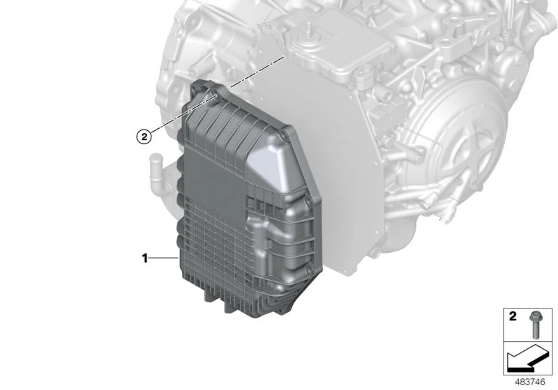 Масляный картер 24118699901 BMW оригинал - миниатюра 2