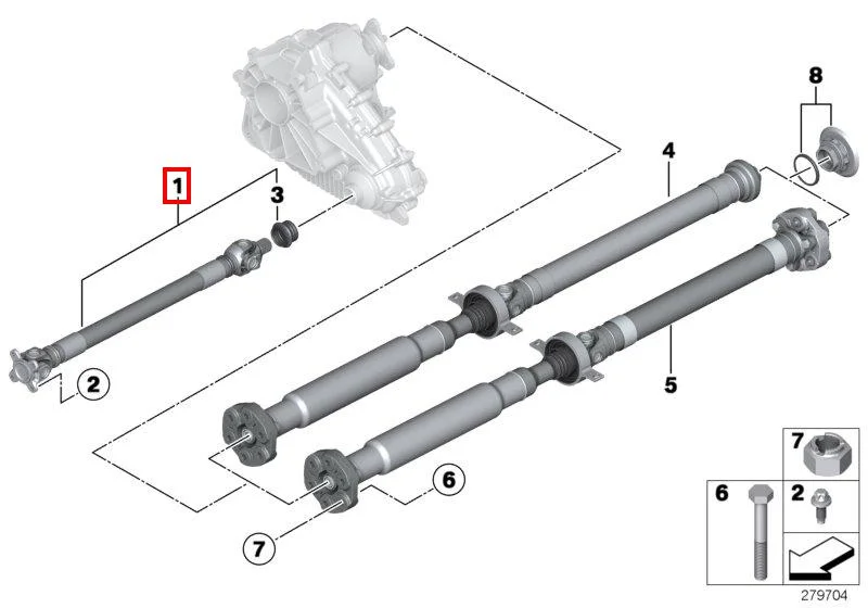 E70n/f15/f85/f86/f16 кардан пер 26209425907 BMW - изображение 1