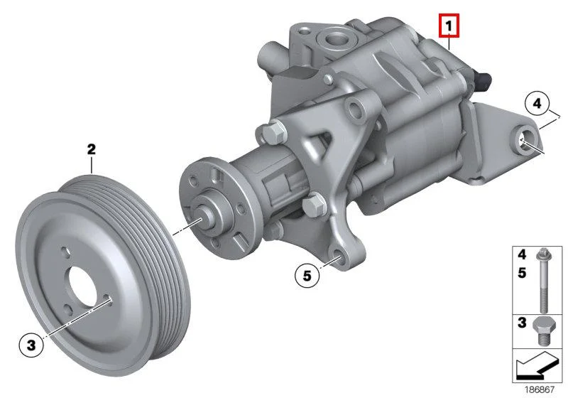 Гур f01 дизель 2vha 32416796492 BMW оригинал - изображение 1