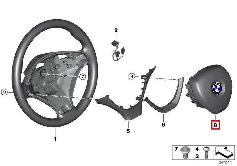 E70 спорт эйрбег 32306884666 BMW оригинал - изображение 1