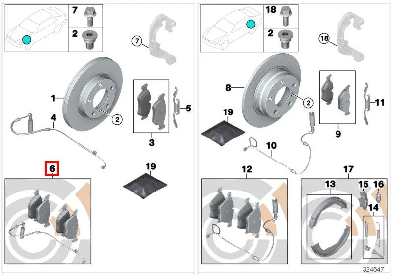 Е90 колодки ккт vl пд(34116769951) 34112288851 BMW - изображение 1