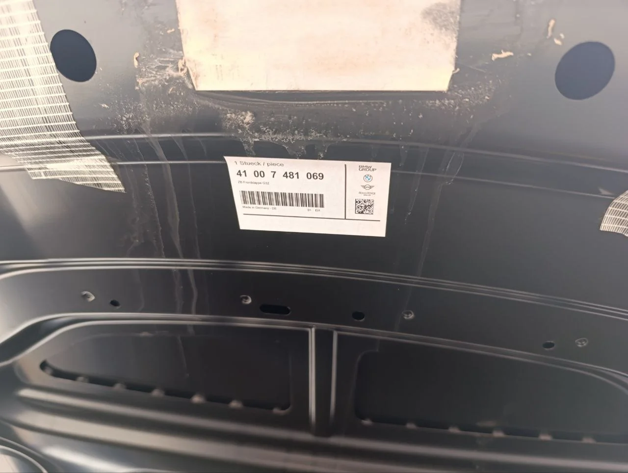 G32 капот 41007481069 BMW оригинал - миниатюра 4