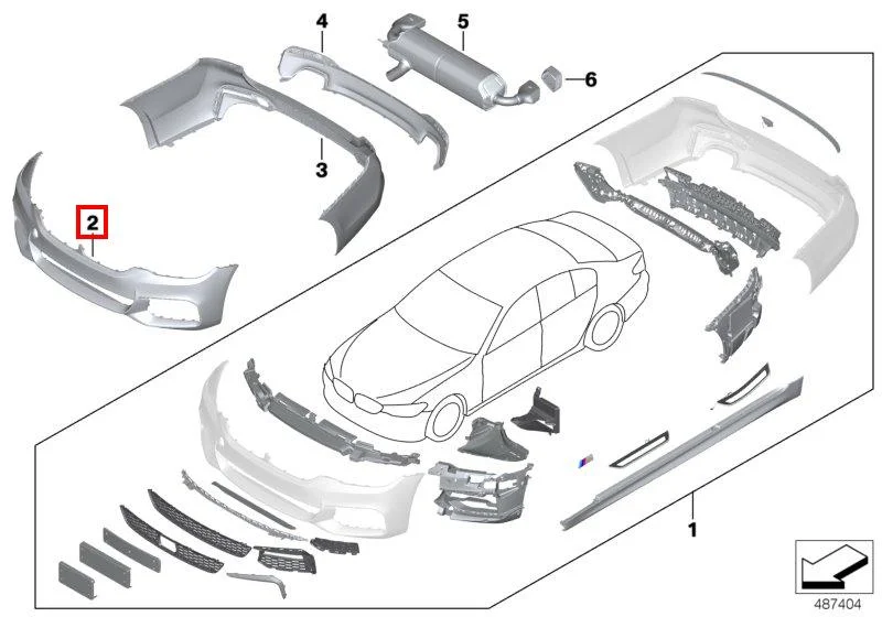 G30 передний бампер m-tech pdc/sra 51118069075 BMW - изображение 1