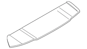 Спойлер верхняя часть грунт.  m f97 51248082246 BMW - миниатюра 2
