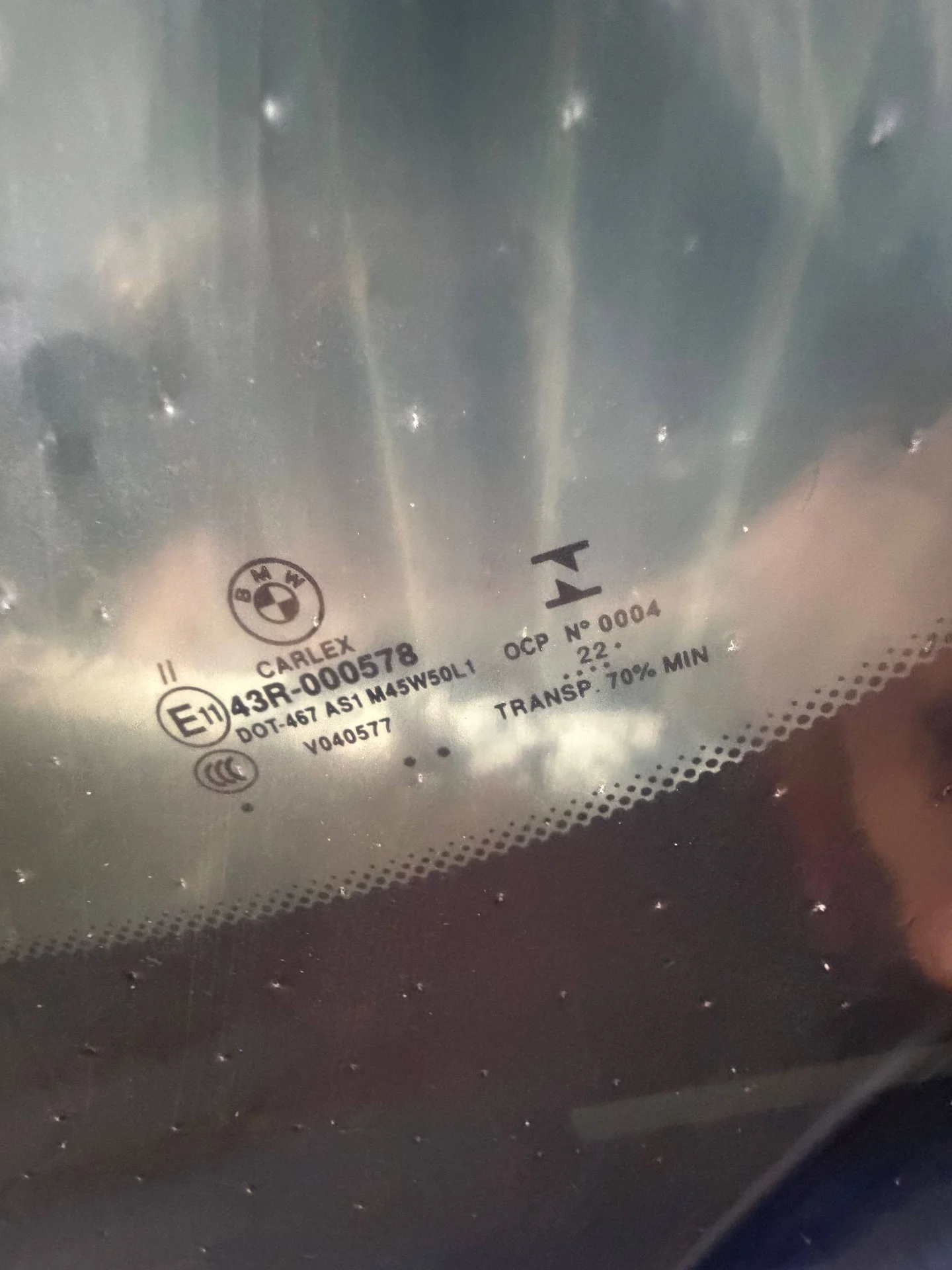 G02 лобовое стекло hud 51315A967F4 BMW оригинал - изображение 1