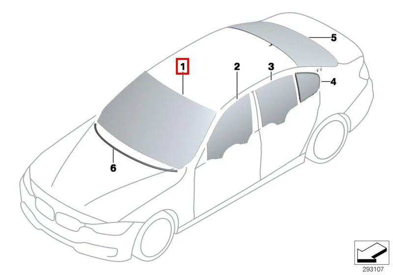 F30 лобовое стекло ассистенты 51317258063 BMW ориг - изображение 1