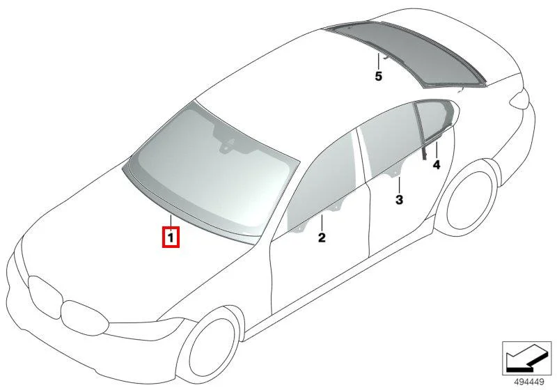 G20 лобовое стекло kafas 51317467706 BMW оригинал - изображение 1