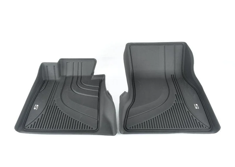 G30 передние коврики резиновые черные высокие 51472446335 BMW - миниатюра 5