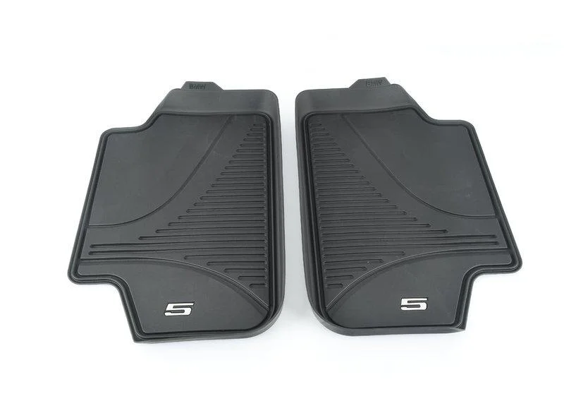 G30 задние коврики резиновые черные высокие 51472446336 BMW - миниатюра 4