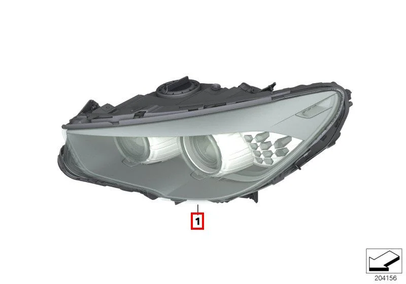 F07 фара левая 63117199601 BMW оригинал - изображение 1