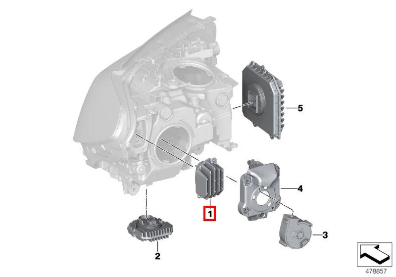 G30/g11 блок поворотника левый 63117214941 BMW - изображение 1
