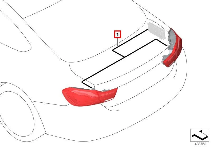 F32n фонарь правый внешний 63218496524 BMW ориг - изображение 1