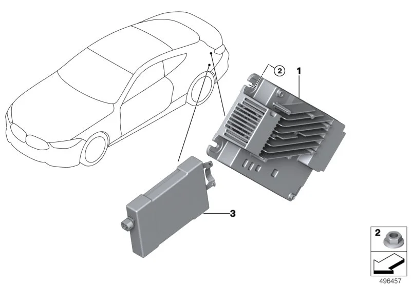 Rp аудиомодуль ресивера g-серия 65125A9BF95 BMW