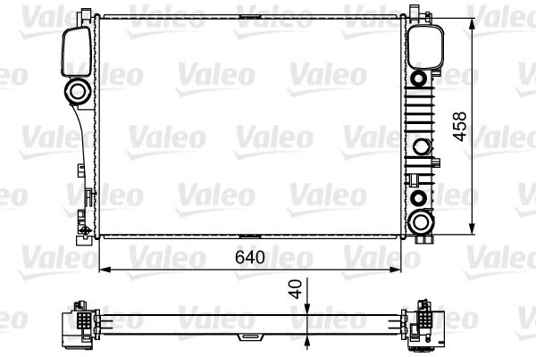 Радиатор, охлаждение двигателя 735299 VALEO ориг - изображение 1