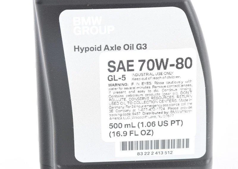 G3 гипоидное масло 0.5 л 83222413512 BMW оригинал