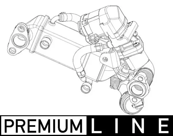 Радиатор, рециркуляция ог behr *** premium line *** CE10000P MAHLE