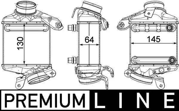 Интеркулер behr *** premium line *** CI186000P MAHLE - изображение 1