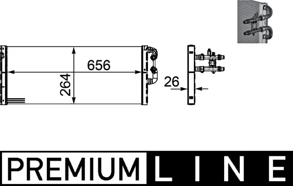 Низкотемпературный охладитель, интеркулер behr *** premium line *** CIR18000P MAHLE - изображение 1