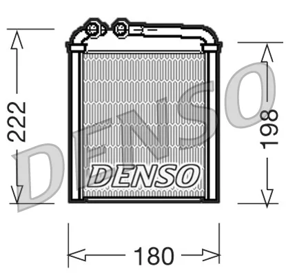 Теплообменник, отопление салона DRR32005 DENSO