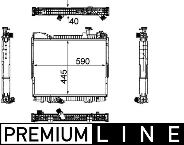 Радиатор, охлаждение двигателя behr *** premium line *** CR1171000P MAHLE