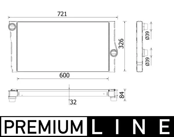 Радиатор, охлаждение двигателя behr *** premium line *** CR957000P MAHLE