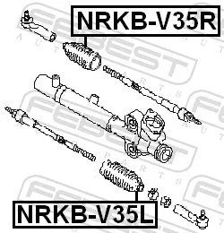 Пыльник, рулевое управление NRKBV35L FEBEST ориг - миниатюра 2