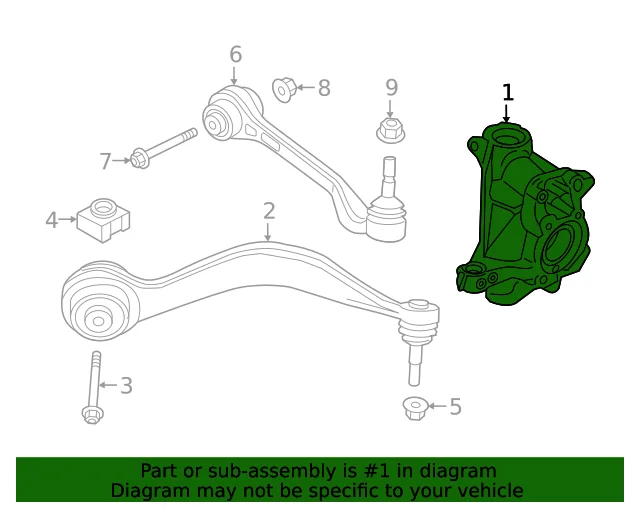 Опора поворотная п g20/g21/g80/g81 31208095650 BMW - миниатюра 2