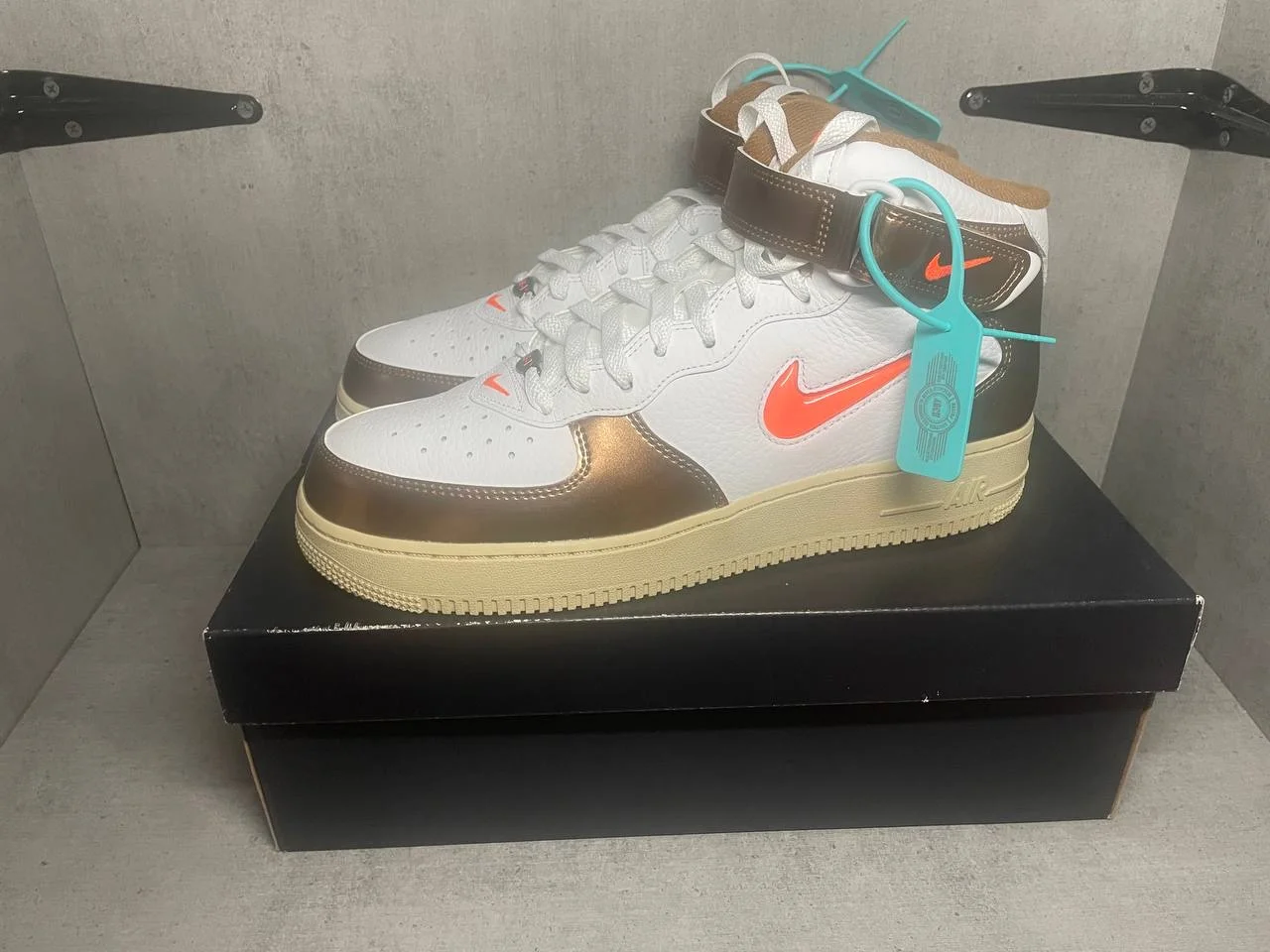 Nike Air Force 1 Mid QS Ale Brown Оригинал - миниатюра 5