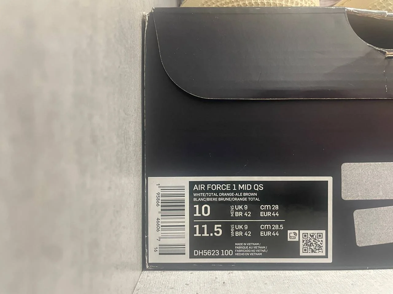 Nike Air Force 1 Mid QS Ale Brown Оригинал - миниатюра 7