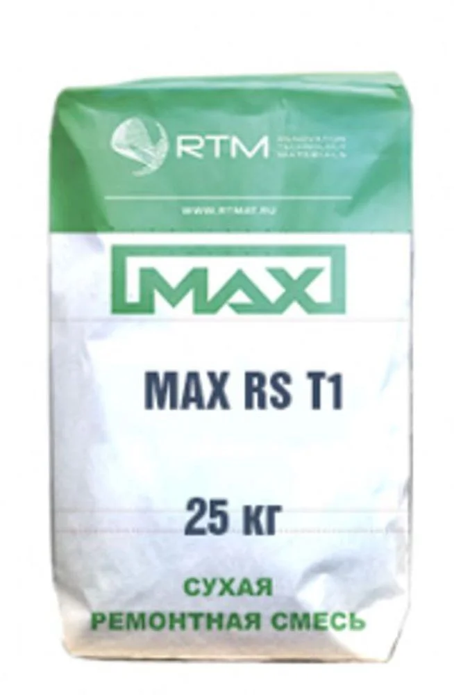 MAX-RS-T60 тиксотропная ремонтная смесь безусадочн - изображение 1