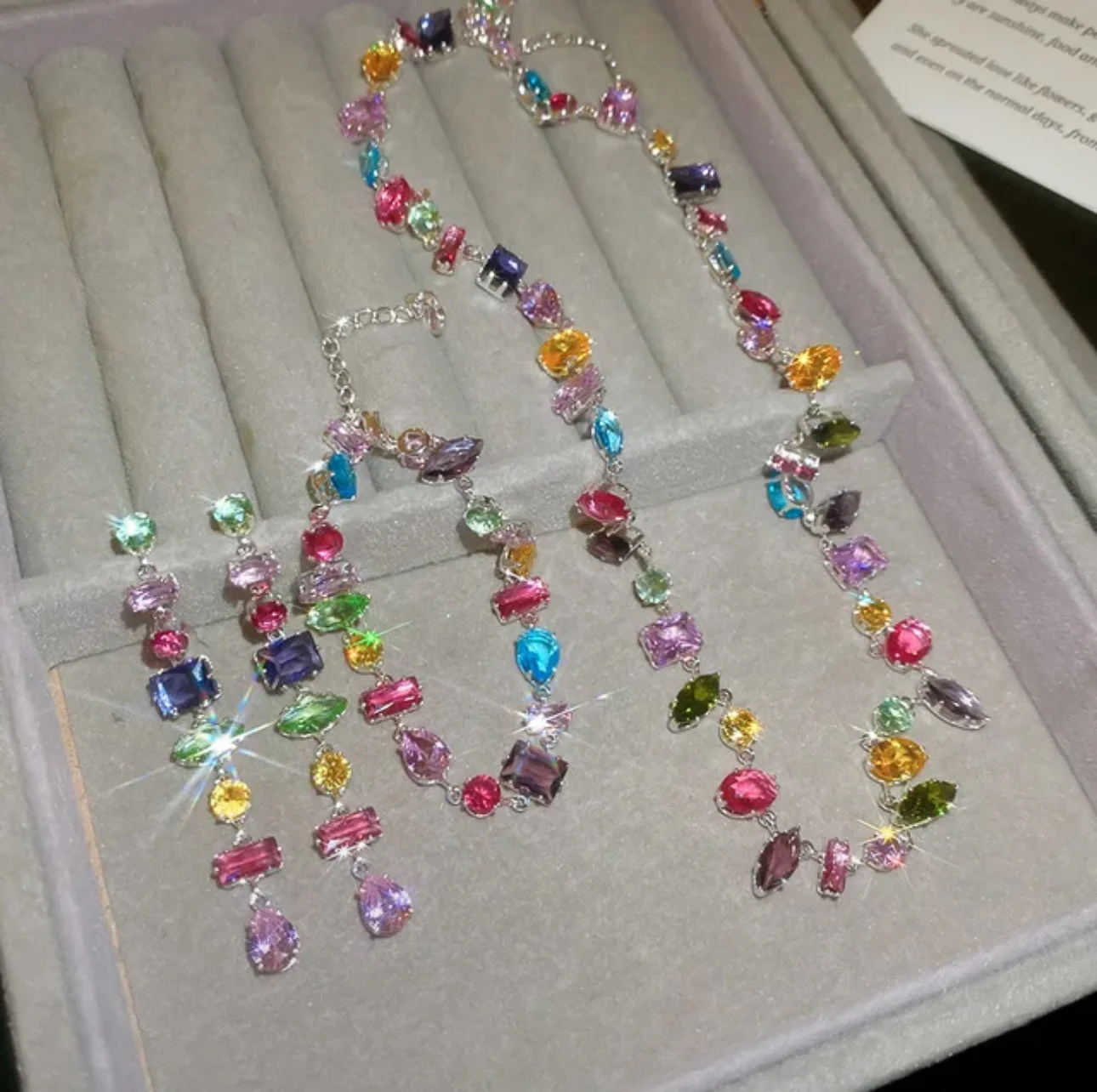 дофаминовый комплект «swarovski” - изображение 1