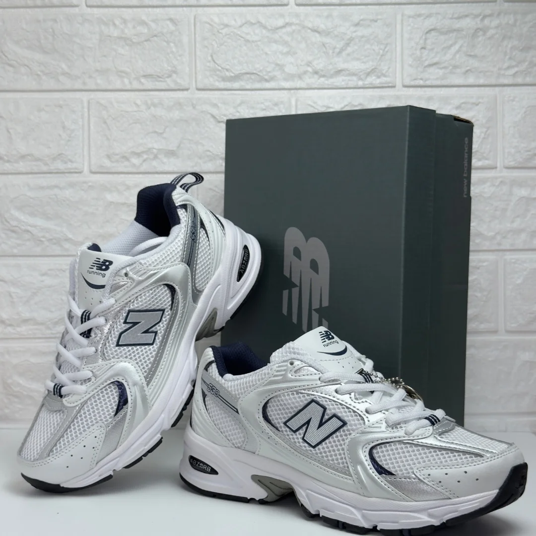 Кроссовки New Balance 530 бело - серебристые - миниатюра 2
