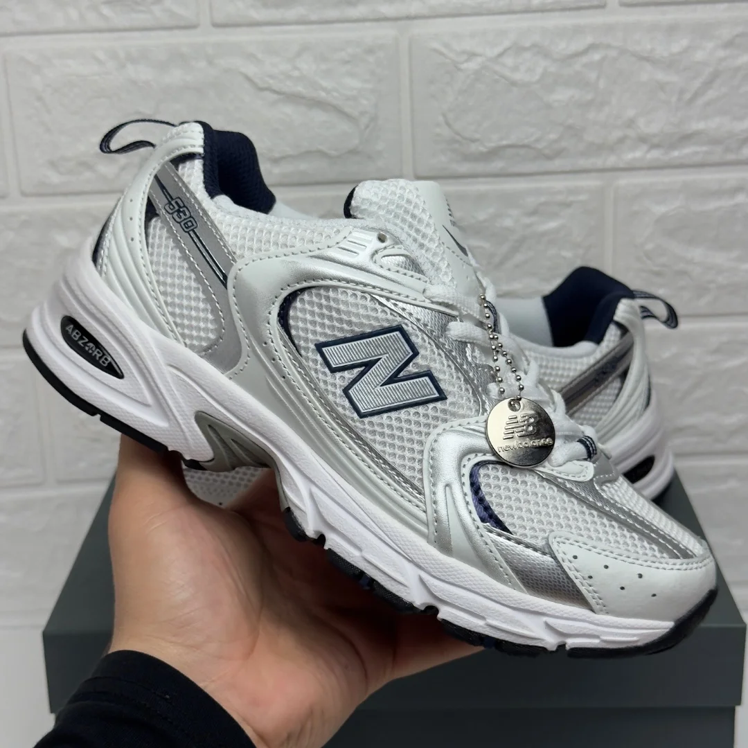 Кроссовки New Balance 530 бело - серебристые - миниатюра 5