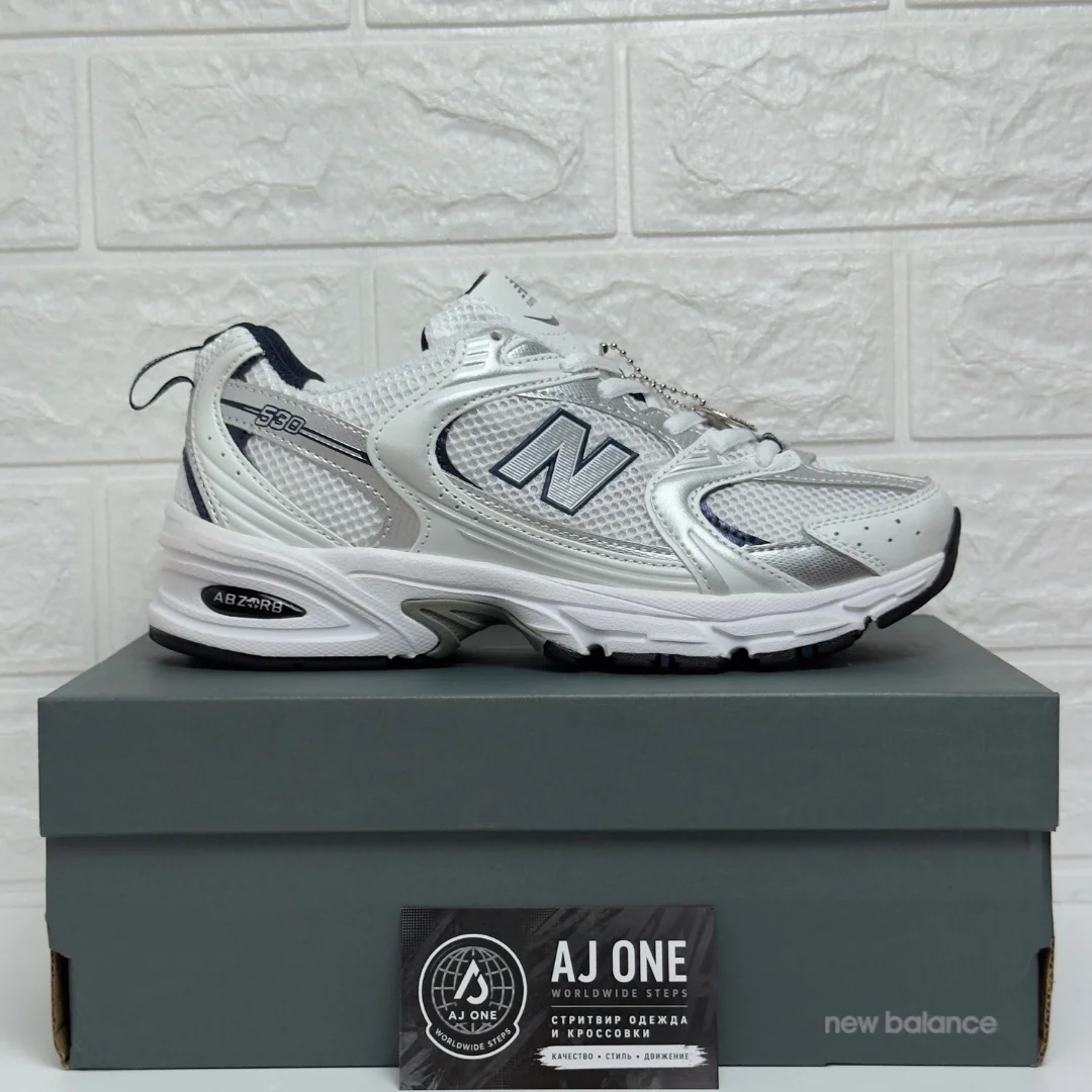 Кроссовки New Balance 530 бело - серебристые - миниатюра 9