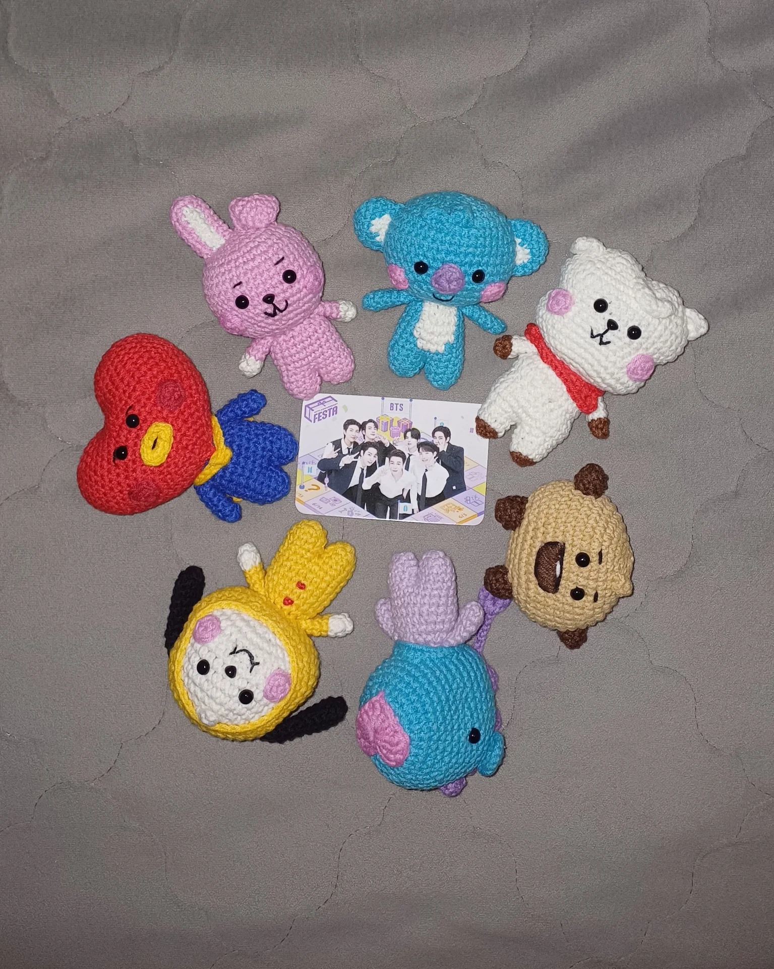 Вязаный набор BT21 - подарок фанату BTS - миниатюра 2