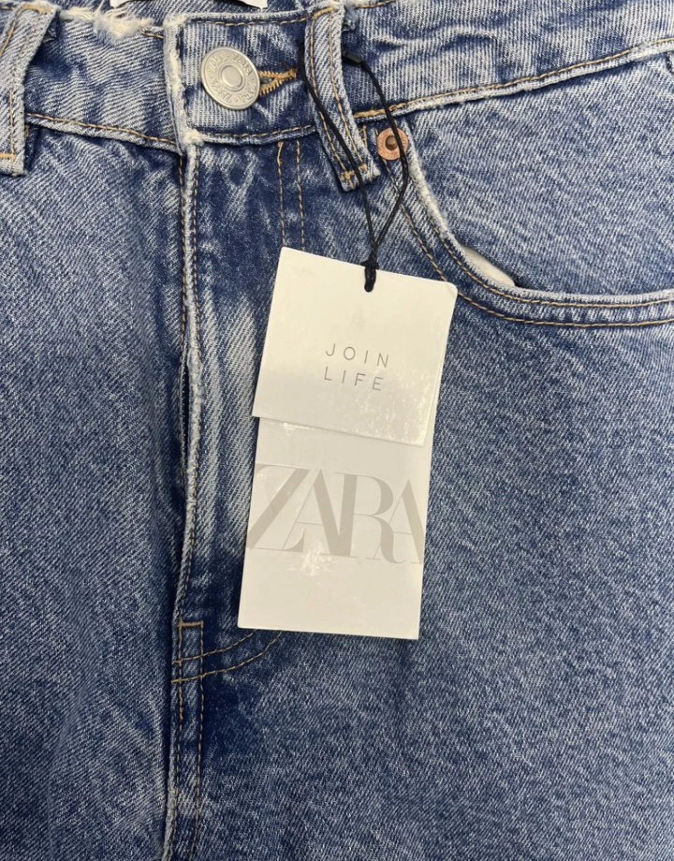 Джинсы синие Zara - изображение 1
