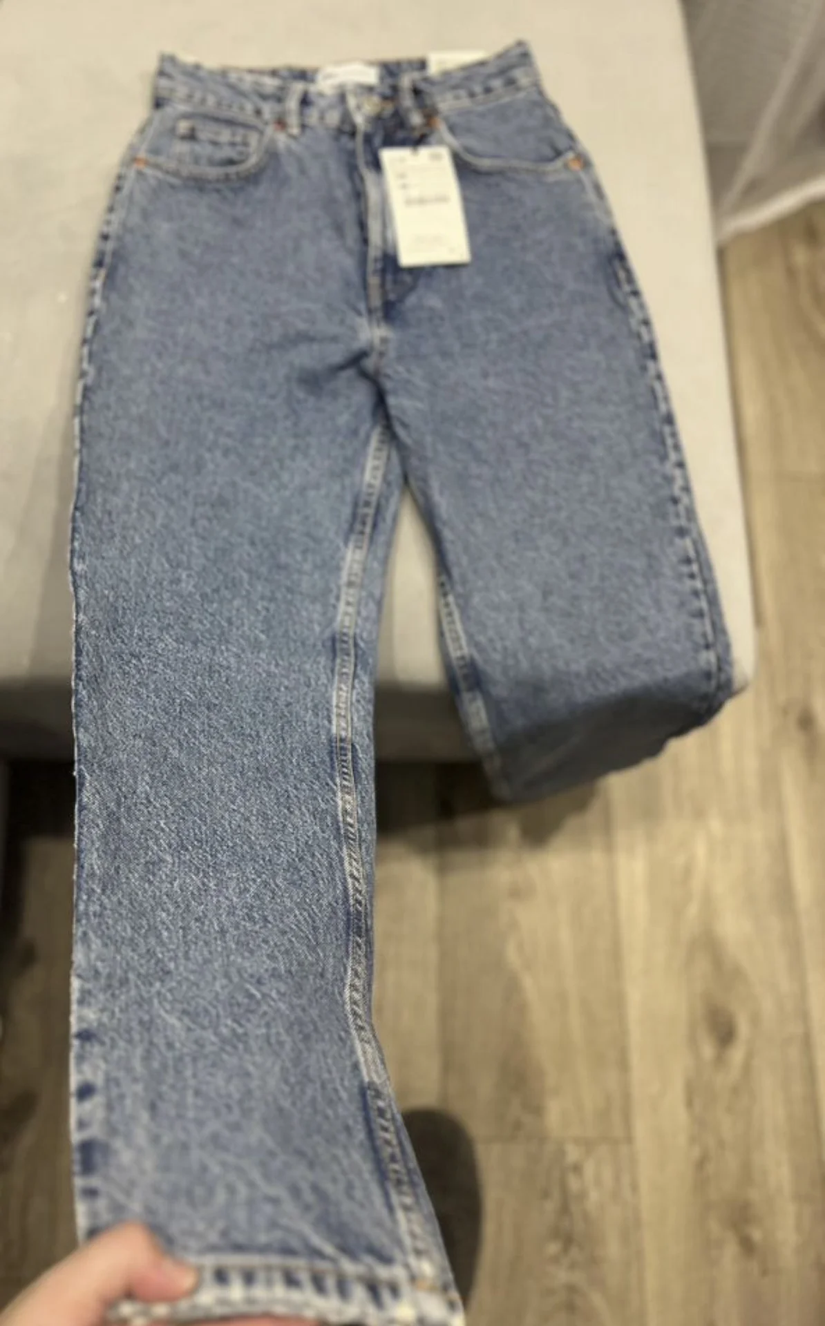 Джинсы синие Zara - миниатюра 3
