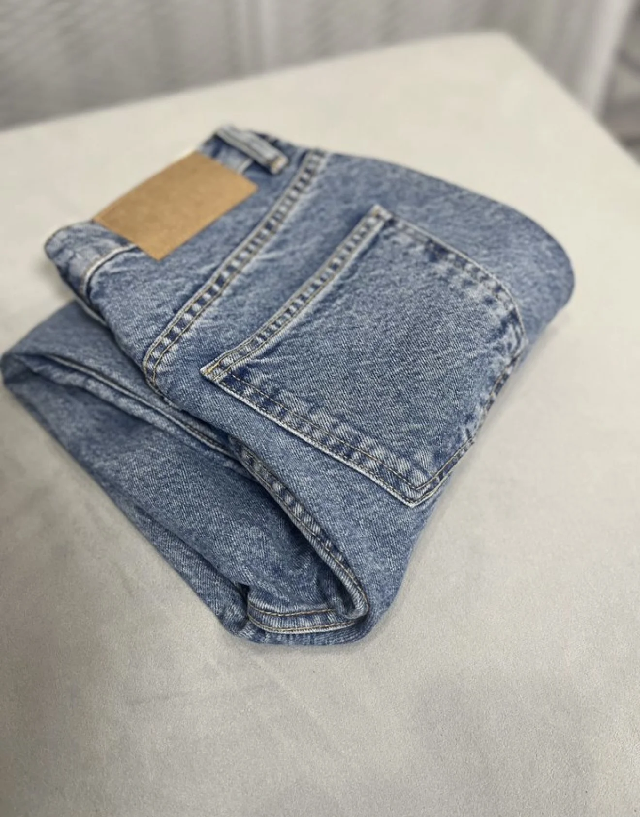 Джинсы синие Zara - миниатюра 4