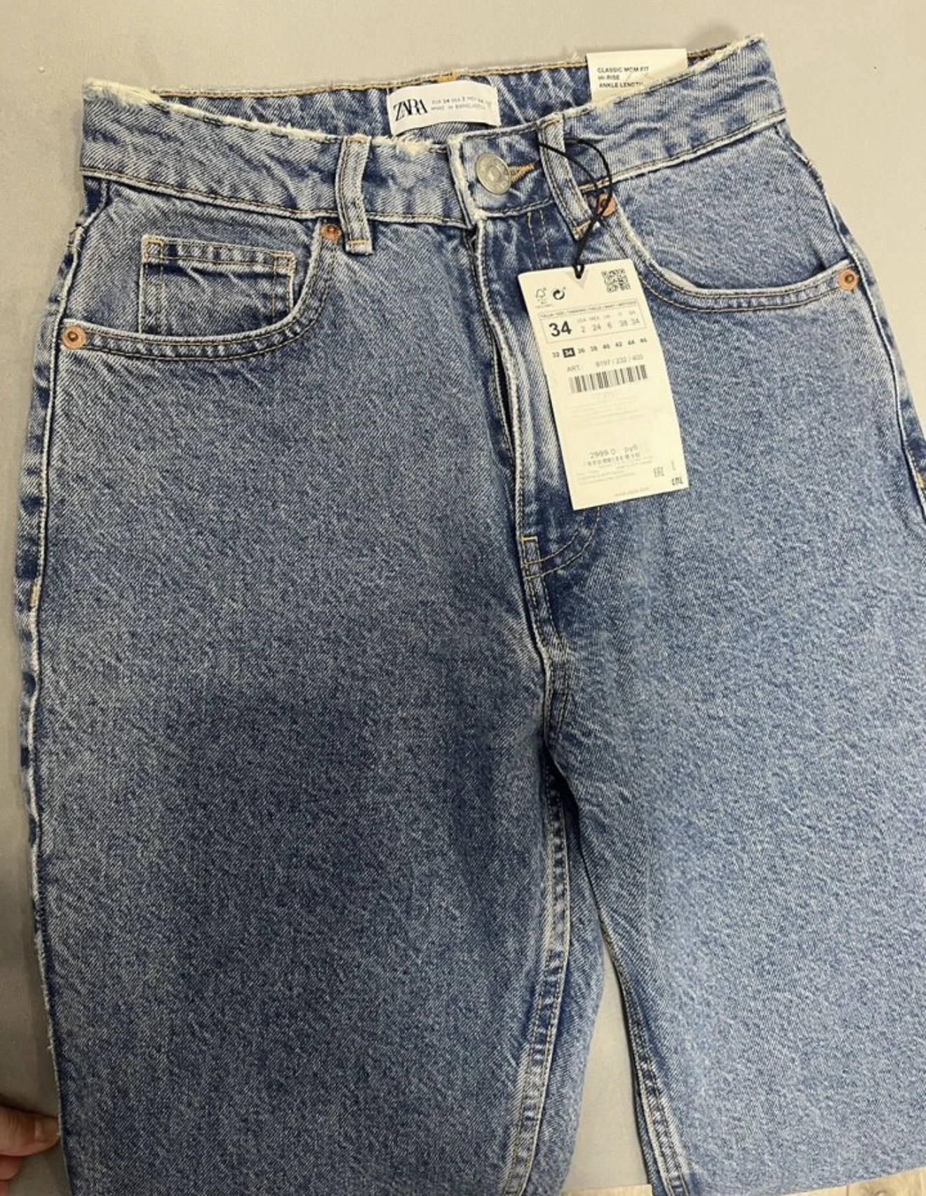 Джинсы синие Zara - миниатюра 5