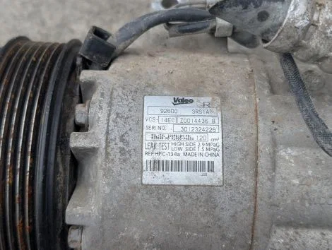 Компрессор кондиционера Nissan Sylphy NB17 MRA8DE - миниатюра 2